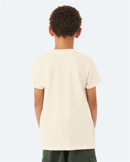 BELLA + CANVAS 3001YCVC - Youth CVC Jersey Tee - Heather Natural