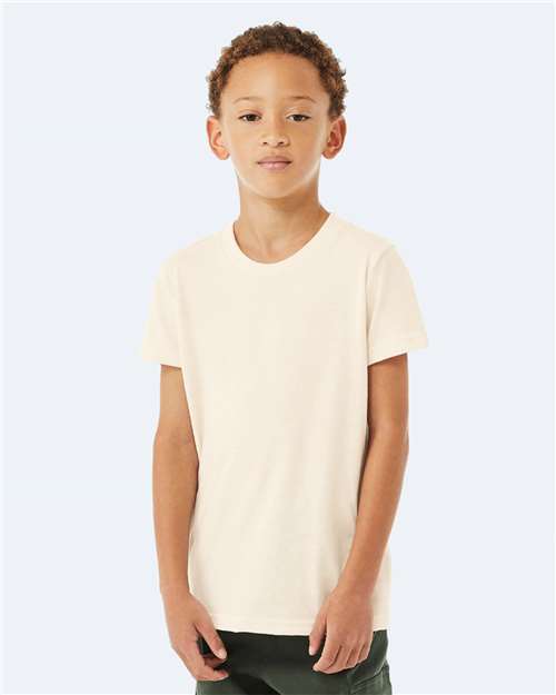 BELLA + CANVAS 3001YCVC - Youth CVC Jersey Tee - Heather Natural