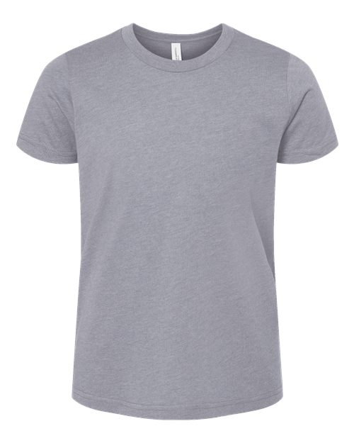 BELLA + CANVAS 3001YCVC - Youth CVC Jersey Tee - Heather Storm