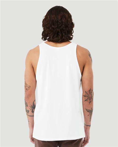BELLA + CANVAS 3480CVC - Unisex Heather CVC Tank - Solid White Blend