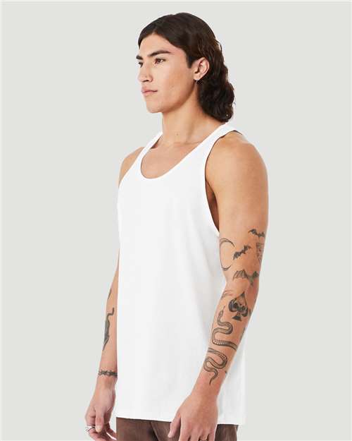 BELLA + CANVAS 3480CVC - Unisex Heather CVC Tank - Solid White Blend