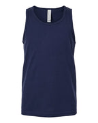 BELLA + CANVAS 3480Y — Youth Jersey Tank — Navy (flat)