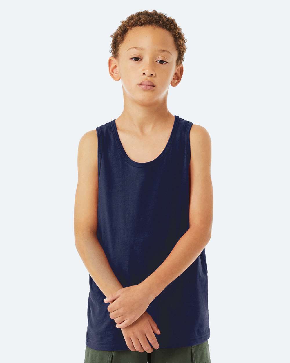 BELLA + CANVAS 3480Y — Youth Jersey Tank — Navy