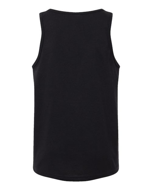 BELLA + CANVAS 3480YCVC - Youth Heather CVC Tank - Solid Black Blend