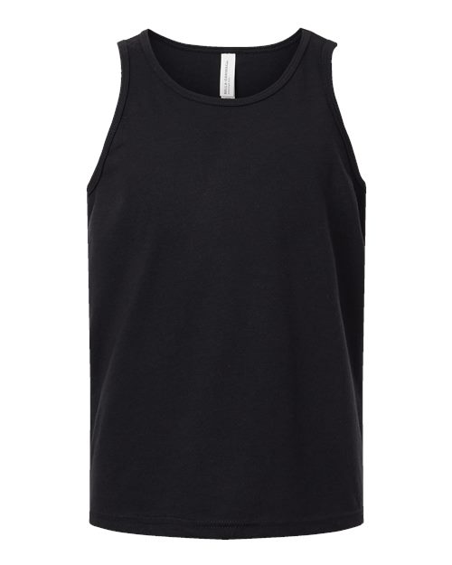 BELLA + CANVAS 3480YCVC - Youth Heather CVC Tank - Solid Black Blend