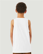 BELLA + CANVAS 3480YCVC - Youth Heather CVC Tank - Solid White Blend