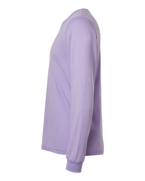 BELLA + CANVAS 3501CVC - Heather CVC Long Sleeve Tee - Heather Dark Lavender
