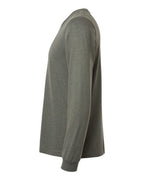BELLA + CANVAS 3501CVC - Heather CVC Long Sleeve Tee - Heather Military Green