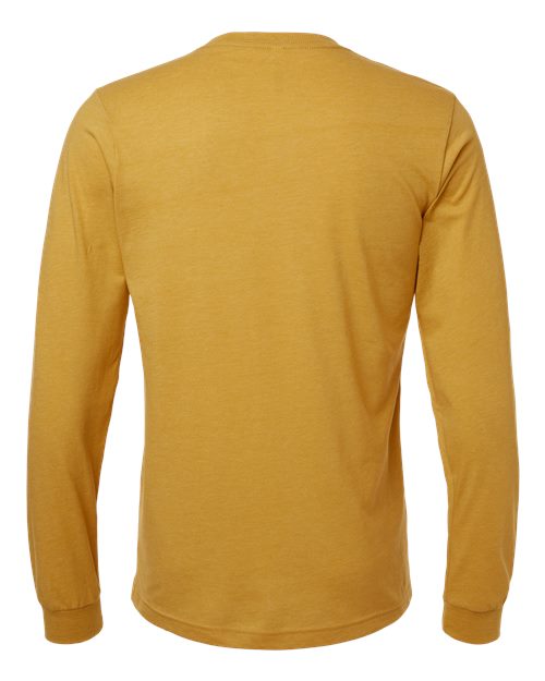 BELLA + CANVAS 3501CVC - Heather CVC Long Sleeve Tee - Heather Mustard