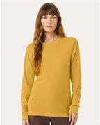 BELLA + CANVAS 3501CVC - Heather CVC Long Sleeve Tee - Heather Mustard