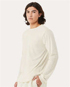 BELLA + CANVAS 3501CVC - Heather CVC Long Sleeve Tee - Heather Natural