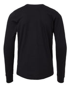BELLA + CANVAS 3501YCVC - Youth Heather CVC Long Sleeve Tee - Solid Black Blend