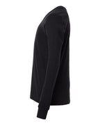 BELLA + CANVAS 3501YCVC - Youth Heather CVC Long Sleeve Tee - Solid Black Blend