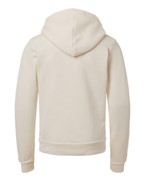BELLA + CANVAS 3719Y - Youth Sponge Fleece Hoodie Sweatshirt - Natural
