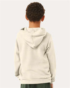BELLA + CANVAS 3719Y - Youth Sponge Fleece Hoodie Sweatshirt - Natural