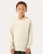 BELLA + CANVAS 3719Y - Youth Sponge Fleece Hoodie Sweatshirt - Natural