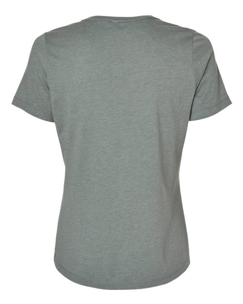 BELLA + CANVAS 6400CVC - Womens Relaxed Fit Heather CVC Tee - Heather Blue Storm