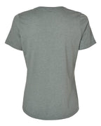 BELLA + CANVAS 6400CVC - Womens Relaxed Fit Heather CVC Tee - Heather Blue Storm