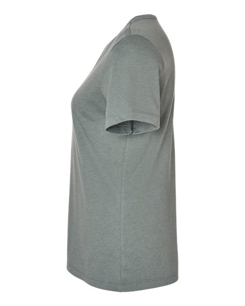 BELLA + CANVAS 6400CVC - Womens Relaxed Fit Heather CVC Tee - Heather Blue Storm