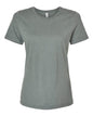 BELLA + CANVAS 6400CVC - Womens Relaxed Fit Heather CVC Tee - Heather Blue Storm