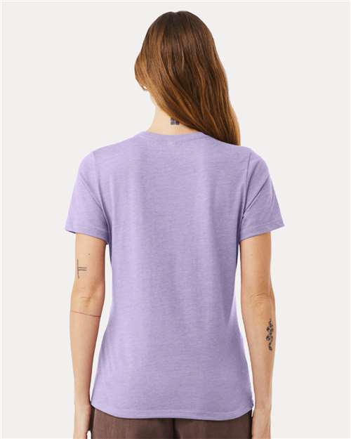 BELLA + CANVAS 6400CVC - Womens Relaxed Fit Heather CVC Tee - Heather Dark Lavender