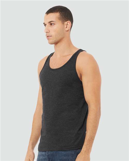 BELLA + CANVAS 3480CVC - Unisex Heather CVC Tank - Dark Grey Heather