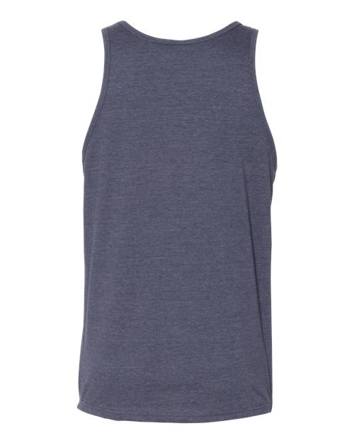 BELLA + CANVAS 3480CVC - Unisex Heather CVC Tank - Heather Navy