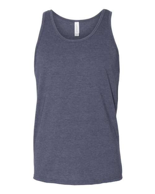 BELLA + CANVAS 3480CVC - Unisex Heather CVC Tank - Heather Navy