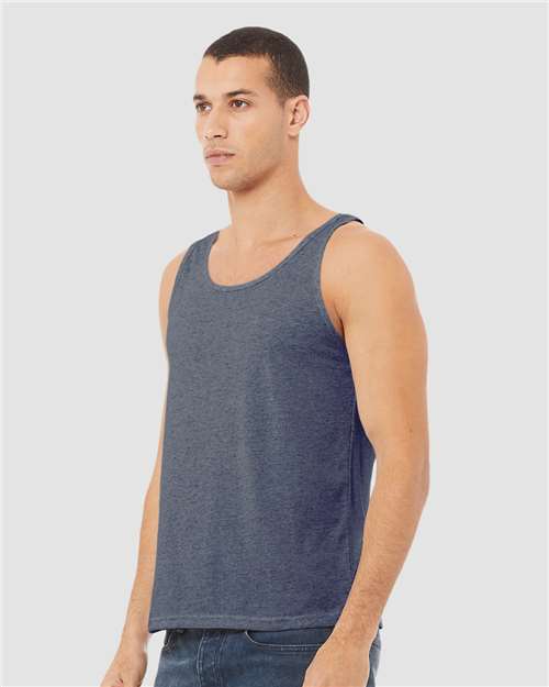 BELLA + CANVAS 3480CVC - Unisex Heather CVC Tank - Heather Navy