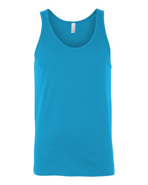 BELLA + CANVAS 3480CVC - Unisex Heather CVC Tank - Neon Blue