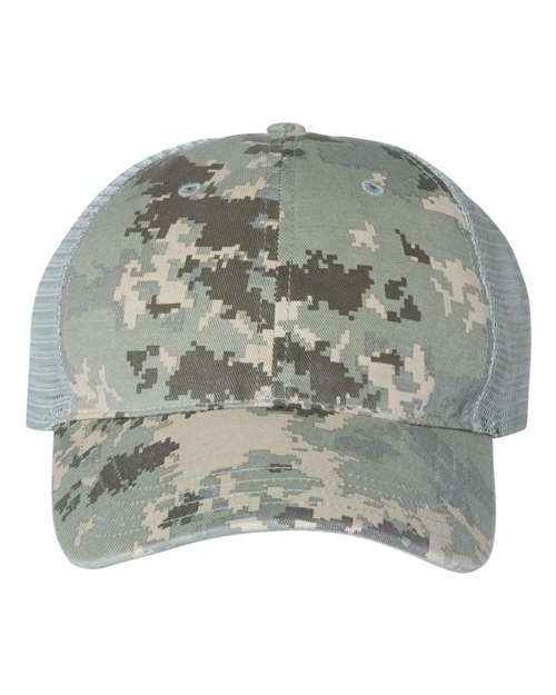 Richardson 111P - Garment Washed Printed Trucker Cap