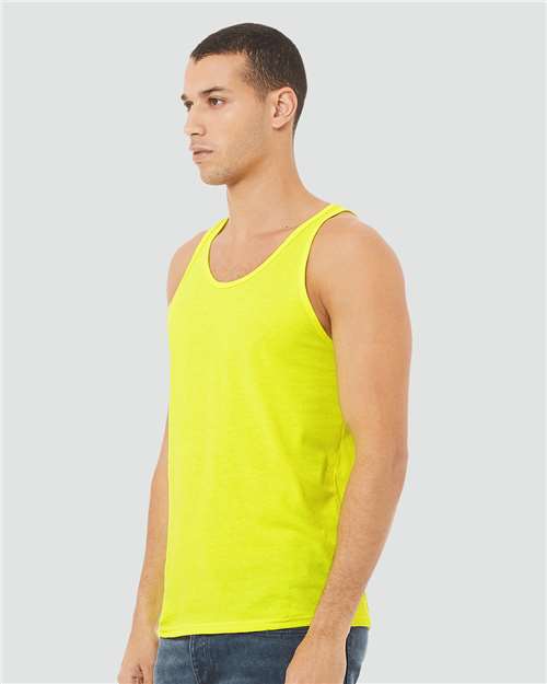 BELLA + CANVAS 3480CVC - Unisex Heather CVC Tank - Neon Yellow