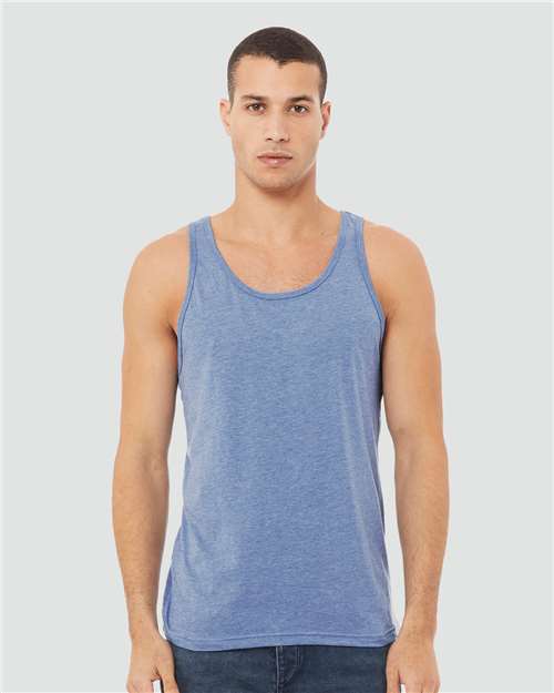 BELLA + CANVAS 3484 - Unisex Triblend Tank - Blue Triblend