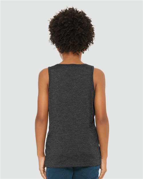 BELLA + CANVAS 3480YCVC - Youth Heather CVC Tank - Dark Grey Heather