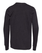 BELLA + CANVAS 3501YCVC - Youth Heather CVC Long Sleeve Tee - Black Heather