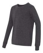 BELLA + CANVAS 3501YCVC - Youth Heather CVC Long Sleeve Tee - Dark Grey Heather