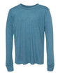 BELLA + CANVAS 3501YCVC - Youth Heather CVC Long Sleeve Tee - Heather Deep Teal