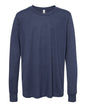 BELLA + CANVAS 3501YCVC - Youth Heather CVC Long Sleeve Tee - Heather Navy