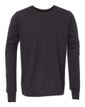 BELLA + CANVAS 3513Y - Youth Triblend Long Sleeve Tee - Charcoal Black Triblend