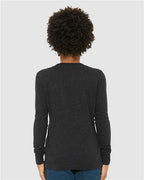 BELLA + CANVAS 3513Y - Youth Triblend Long Sleeve Tee - Charcoal Black Triblend
