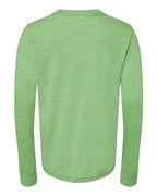 BELLA + CANVAS 3513Y - Youth Triblend Long Sleeve Tee - Green Triblend