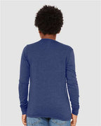 BELLA + CANVAS 3513Y - Youth Triblend Long Sleeve Tee - Navy Triblend