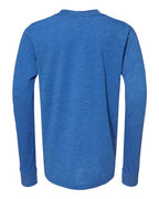 BELLA + CANVAS 3513Y - Youth Triblend Long Sleeve Tee - True Royal Triblend