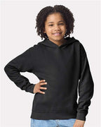 Comfort Colors 1467Y - Youth Garment-Dyed Lightweight Hooded Sweatshirt - Black
