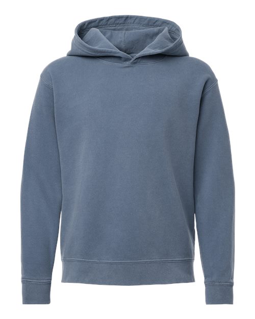 Comfort Colors 1467Y - Youth Garment-Dyed Lightweight Hooded Sweatshirt - Blue Jean