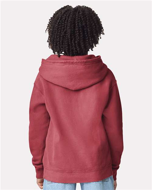 Comfort Colors 1467Y - Youth Garment-Dyed Lightweight Hooded Sweatshirt - Crimson