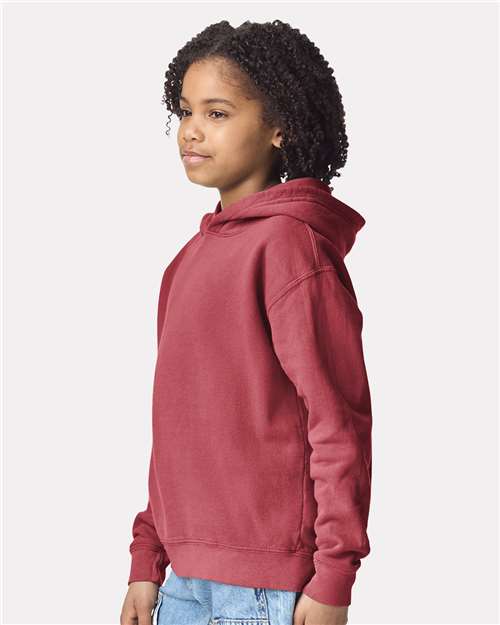 Comfort Colors 1467Y - Youth Garment-Dyed Lightweight Hooded Sweatshirt - Crimson
