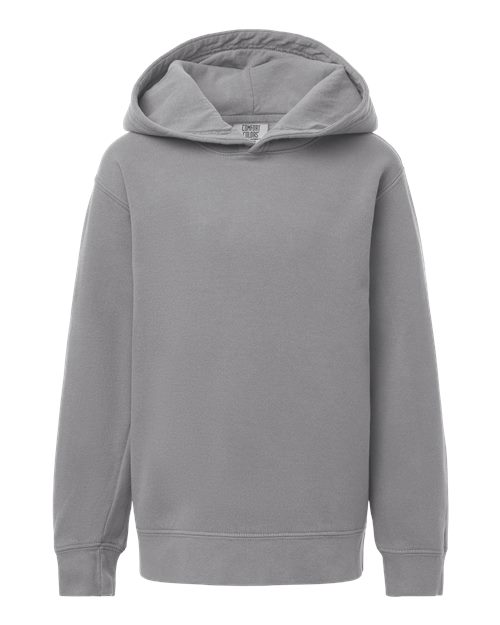 Comfort Colors 1467Y - Youth Garment-Dyed Lightweight Hooded Sweatshirt - Grey