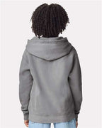 Comfort Colors 1467Y - Youth Garment-Dyed Lightweight Hooded Sweatshirt - Grey