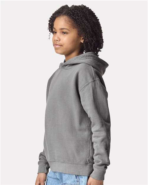 Comfort Colors 1467Y - Youth Garment-Dyed Lightweight Hooded Sweatshirt - Grey